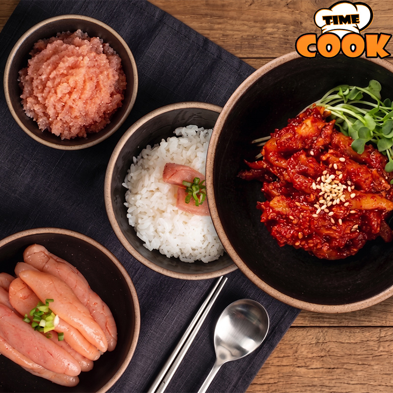 [타임쿡] 명태회무침 350g 2개 + 톡톡백명란 파지 1개 세트 - 상품 이미지