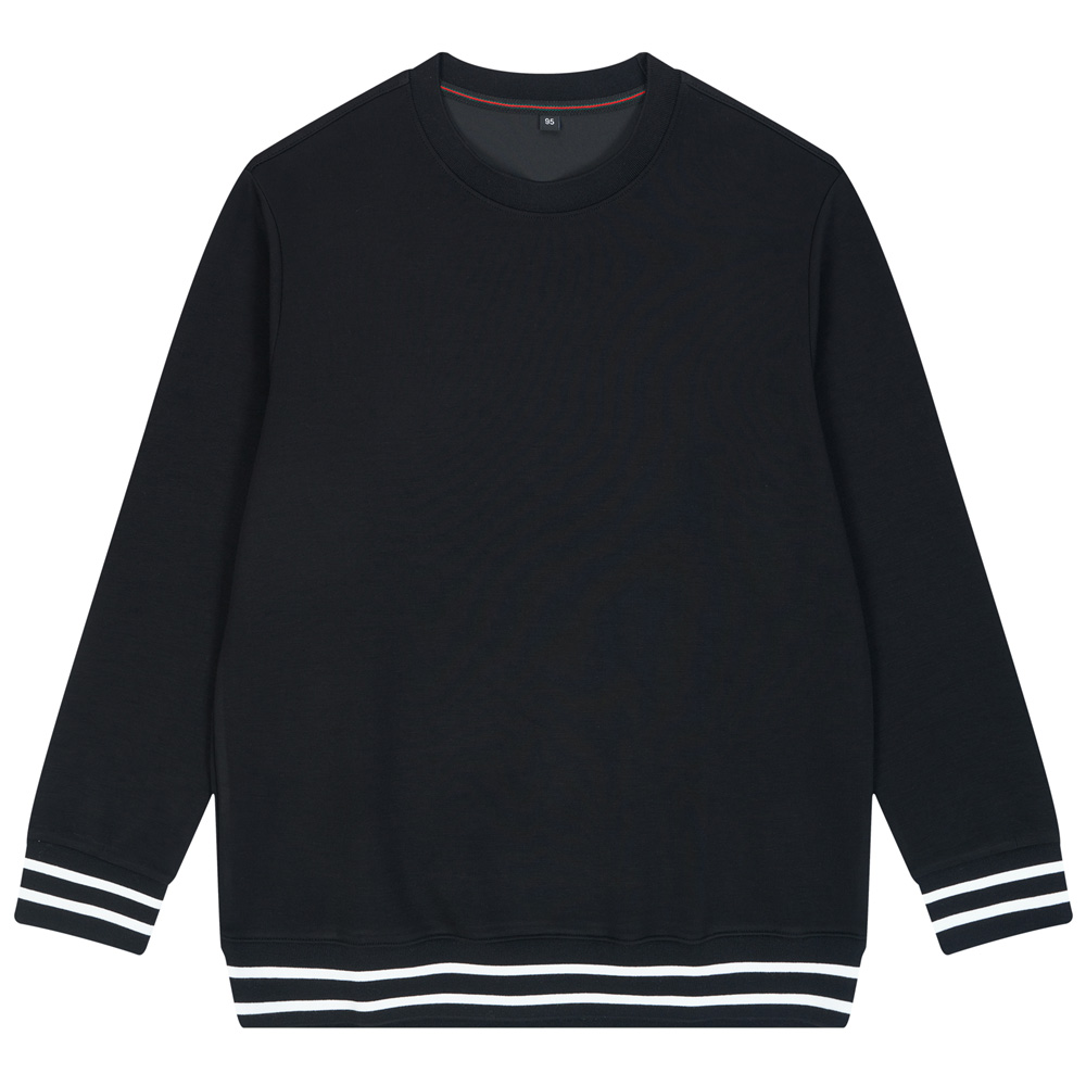 남자 무지 라운드넥 티셔츠 SS 라운드티 - 블랙