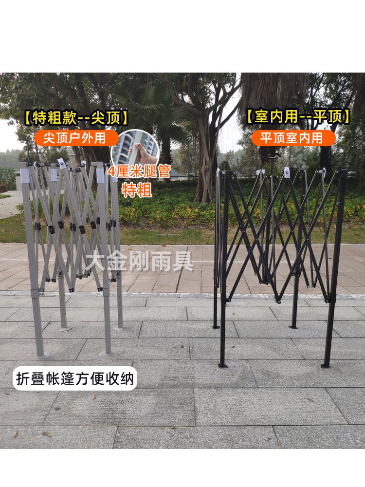 야외장사 붕어빵 야외천막 접이식 대형 주차천막 캐노피천막 그늘막 바람막이 분식 텐트 방수 - 상세 이미지 5