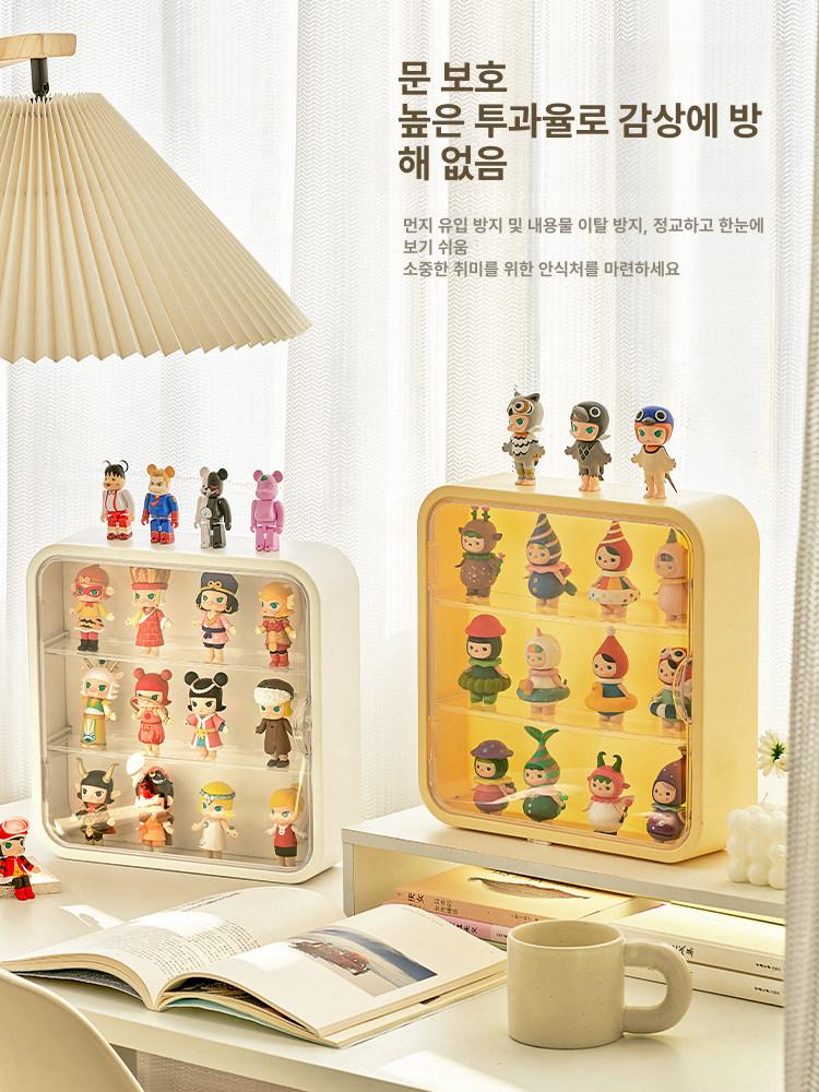아크릴 피규어장식장 보관함 벽걸이 쇼케이스 피규어 진열 액자 인형 선반 미니 장식장 보관 - 상세 이미지 4