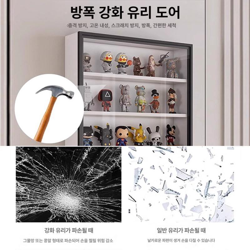 프라모델 보관함 선반 조립형 투명진열장 미니 잠금 진열장 케이스 프라모델보관함 진열대 - 상세 이미지 3