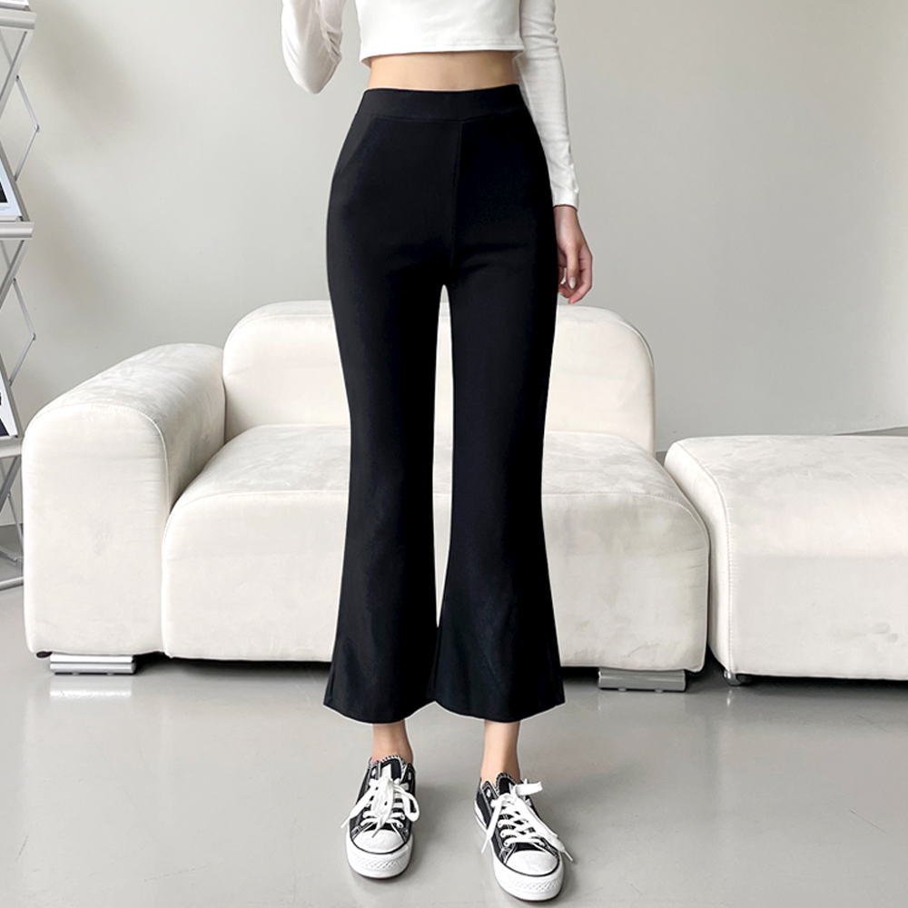 여성 도일라 스판 부츠컷 크롭 밴딩슬랙스 JB-1007292 - 네이비