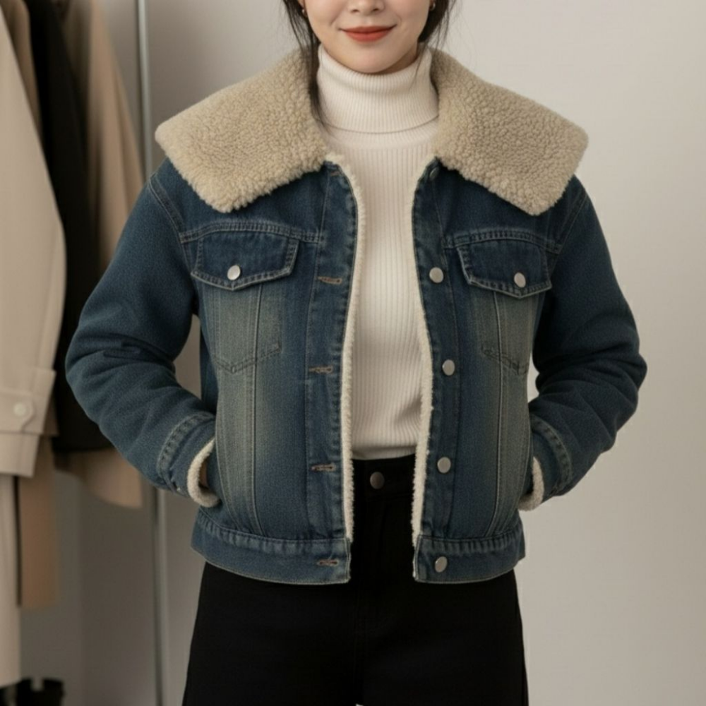 양털카라 데님 자켓 HPC-1007885 - 청