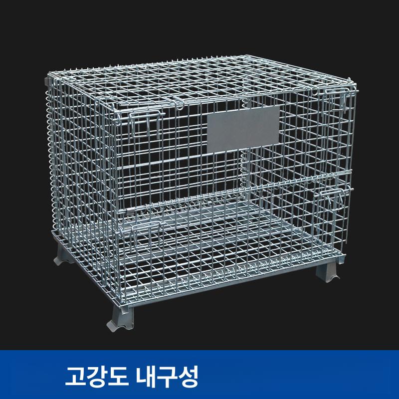 수납 바스켓 스테인리스 폴딩 와이어 휴대용 스텐바구니 다기능 다용도 대용량 접이식 보관 - 상세 이미지 4