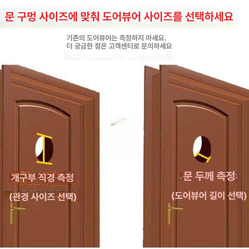 도어 뷰어 현관문 외시경 렌즈 방범용품 안전 시큐리티 홈가드 - 상세 이미지 5