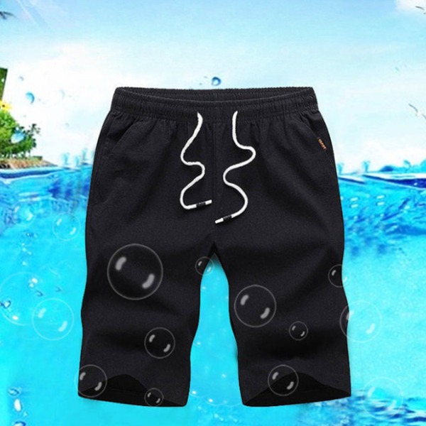 남자 3컬러 매쉬 시원 반바지 - 화이트