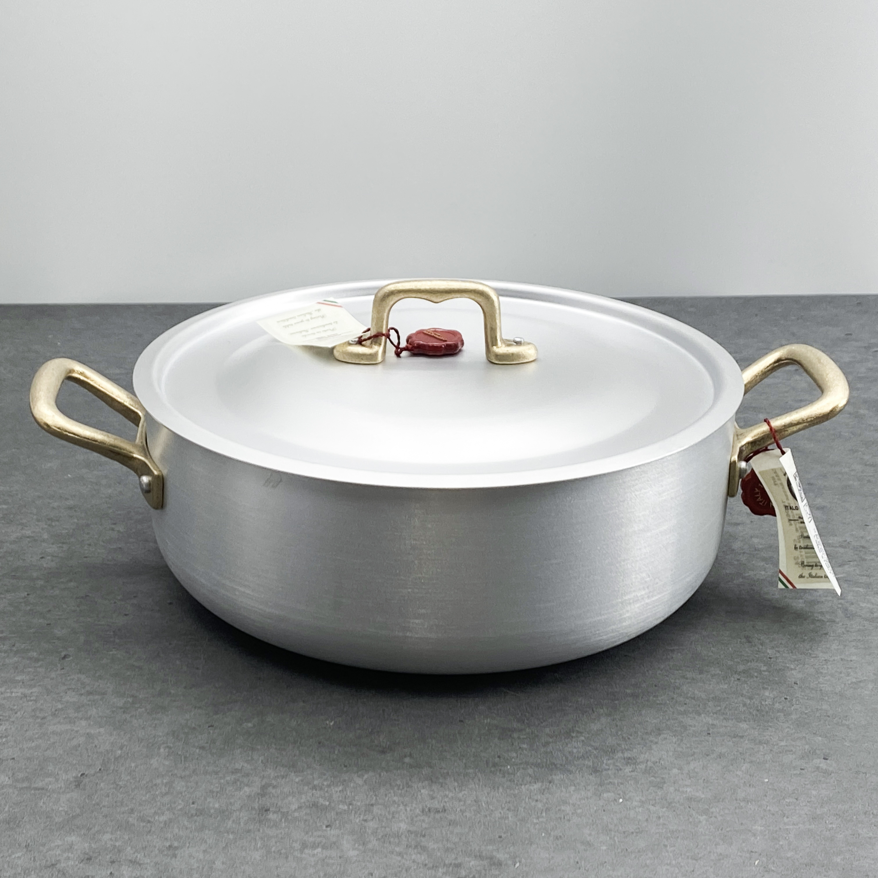 14번 24cm 소테팬(인덕션O) 브라스 핸들 이탈리아 오티네티 - 상품 이미지