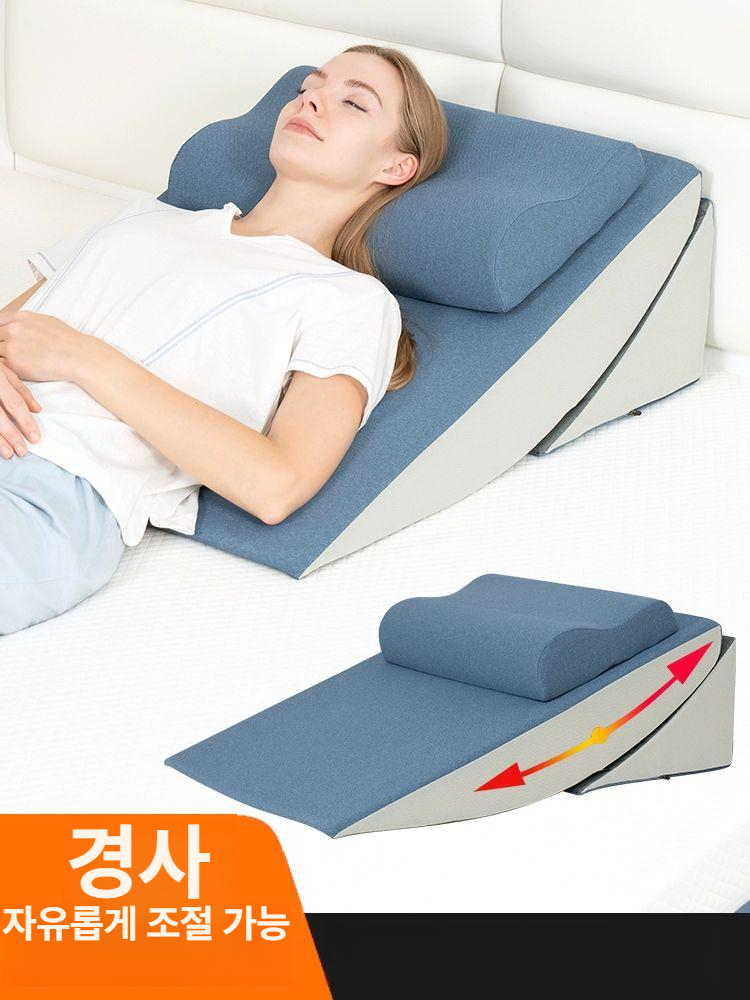 침대 쿠션 등받이 대형 보드 대형쿠션 순면 커버 등쿠션 허리 삼각 허리받침 쇼파 소파 - 상세 이미지 2