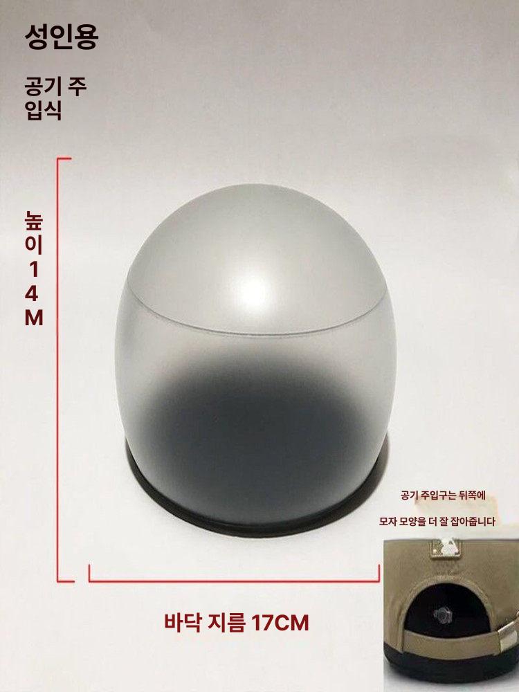 야구모자 내장형 변형방지 팽창형 모자지지대 고정기 성인 화이트 매트 텍스처 측면 56-60cm - 상세 이미지 4