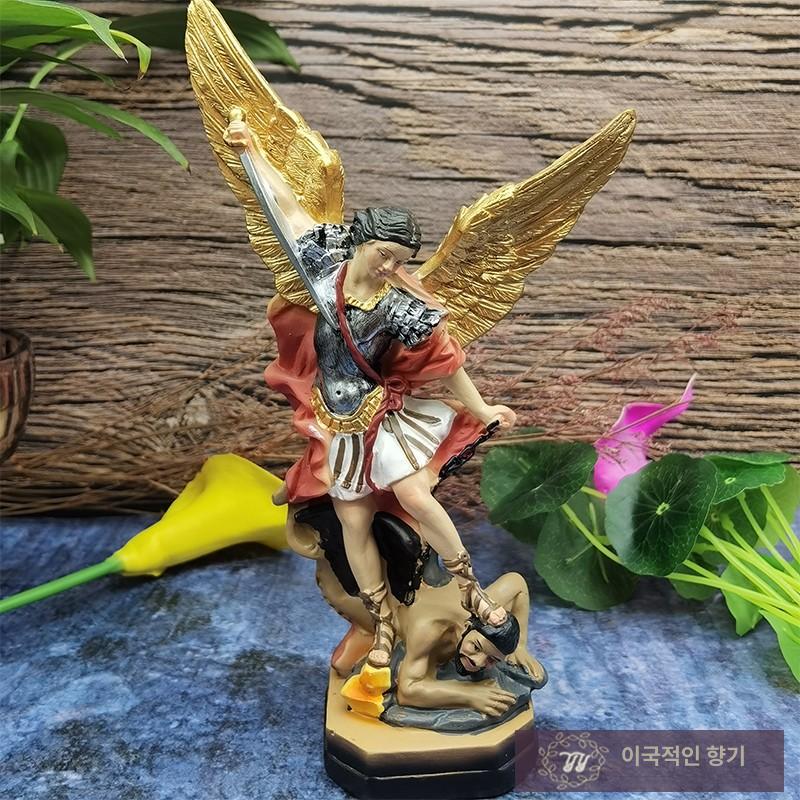 대천사 조각상 미카엘 성상 천주교 가톨릭 성물 공예품 항목 성요셉 오브제 장식품 인테리어 - 상세 이미지 5