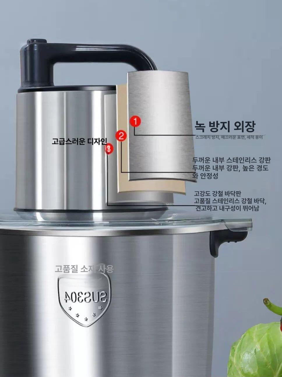 야채 푸드프로세서 고기분쇄기 업소용 식당 전동 상업용 만능 육류 자동 고기 분쇄기 가정용 - 상세 이미지 2