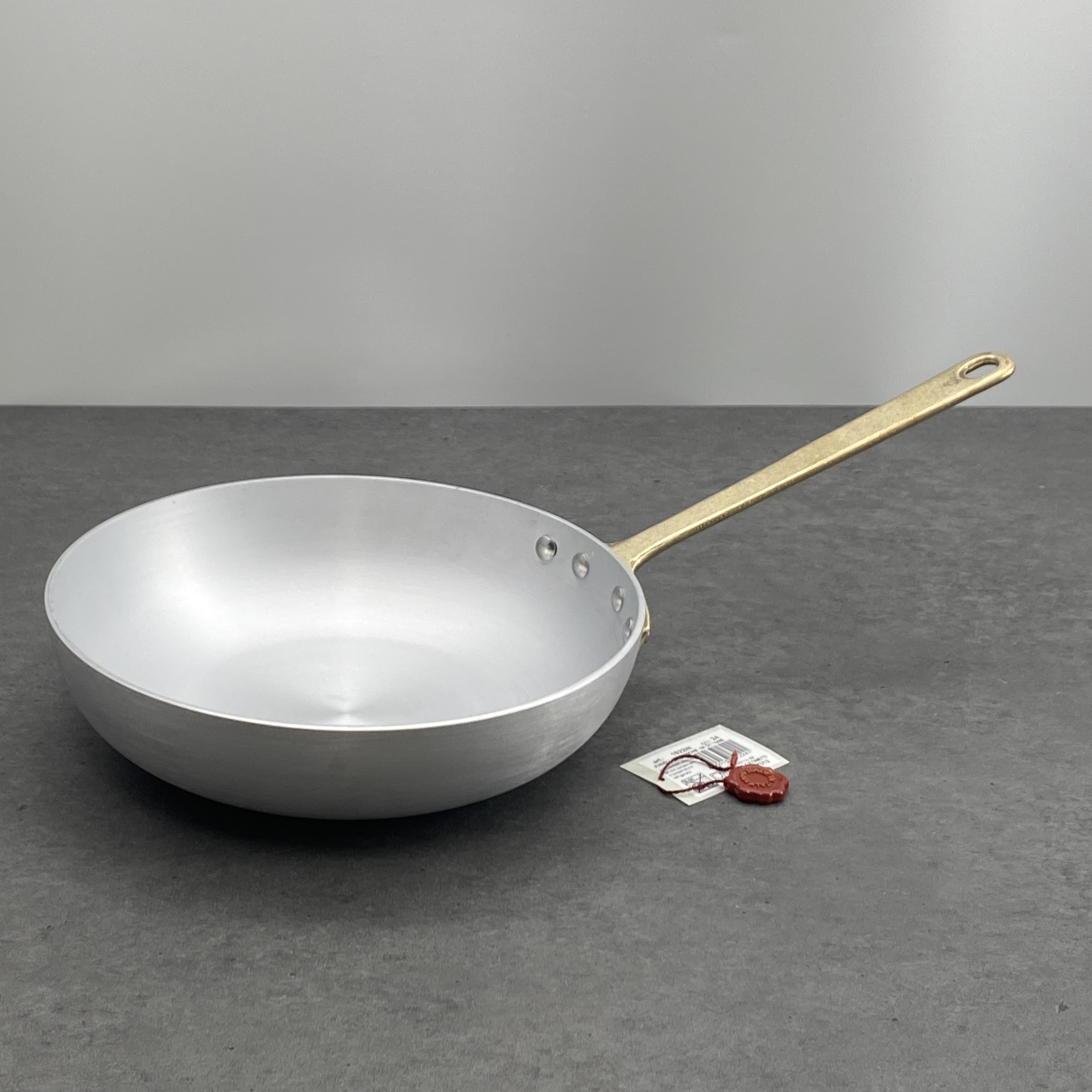 19번 24cm 편수 프라이팬(인덕션O) 브라스 핸들 이탈리아 오티네티 - 상품 이미지