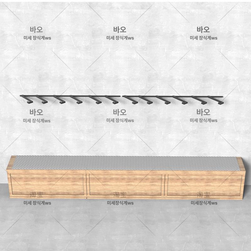 보관대 스키거치대 행거 진열장 스케이트 스노우보드 진열대 스노보드 바퀴 스탠드 블랙 이미지 6