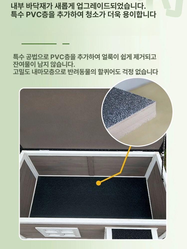 길냥이 고양이집 겨울용 방수 집 급식소 단열 방한 보온 야외 길고양이 따뜻한 겨울 그레이 - 상세 이미지 5