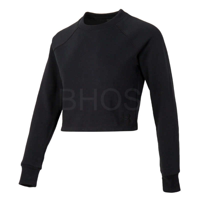 언더아머 UA Crop Terry LS BTG 여성 맨투맨