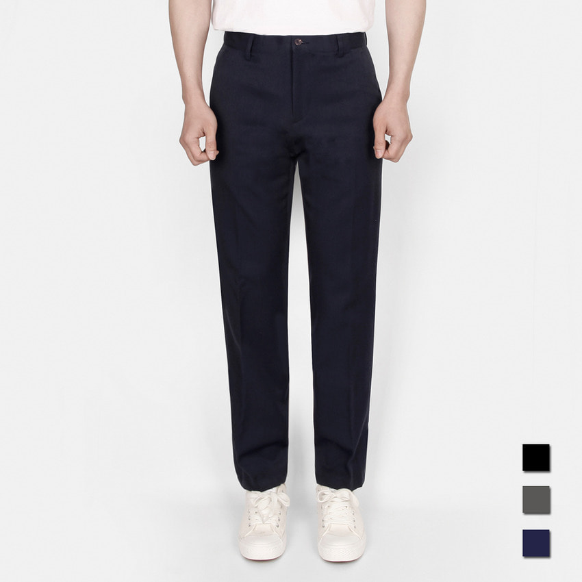 남자 슬랙스 남자 정장바지 기본 슬랙스 - 네이비