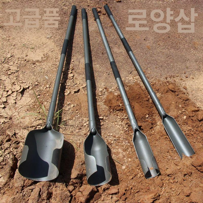 원예 삽 긴삽 토양 평머리 농업 땅파 제거 스몰 강철 텃밭 나무 머리만 헤드만 도랑 - 상세 이미지 2