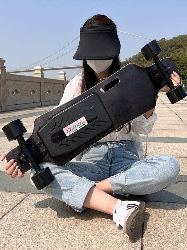 리모컨 롱보드 전동 오프로드 전동스케이트보드 스케이트 구동 미니 초경량 크루저 드라이브 - 상세 이미지 2