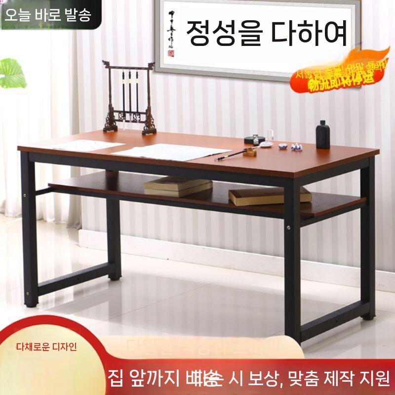 붓글씨 책상 서예 사무용 동양화 서재 사무실 화방 작업용 160x70x80 검정+흰색 - 상세 이미지 3