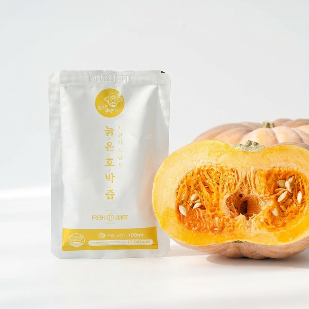 NFC착즙 100% 늙은호박즙 저온 살균 착즙 100ml, 10포, 1개 - 상세 이미지 4