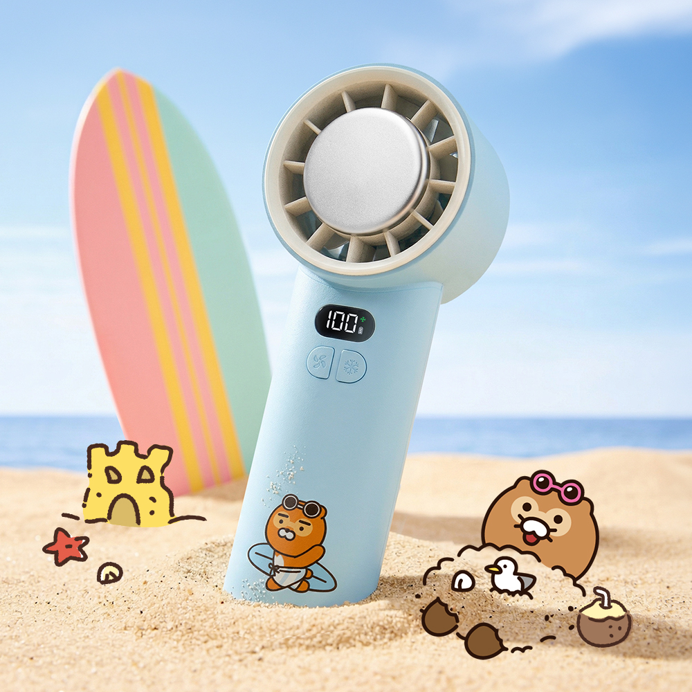 [N배송]카카오프렌즈 냉각선풍기 라이트섬머 무선 미니 저소음 핸디 휴대용 손 선풍기 - 상세 이미지 2