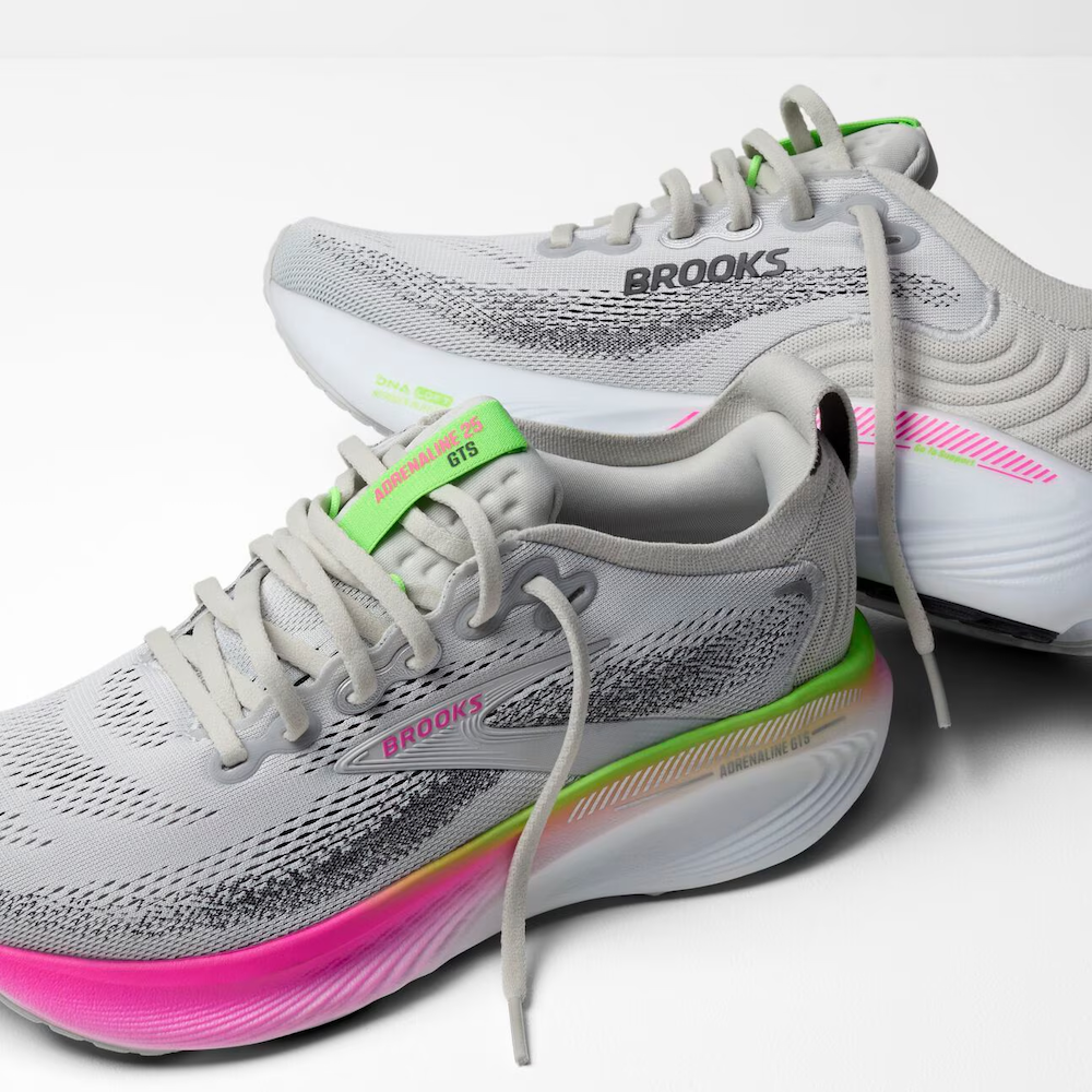 브룩스 Adrenaline GTS 25 여성 런닝화 운동화 Oyster/Pink/Green - 상세 이미지 5