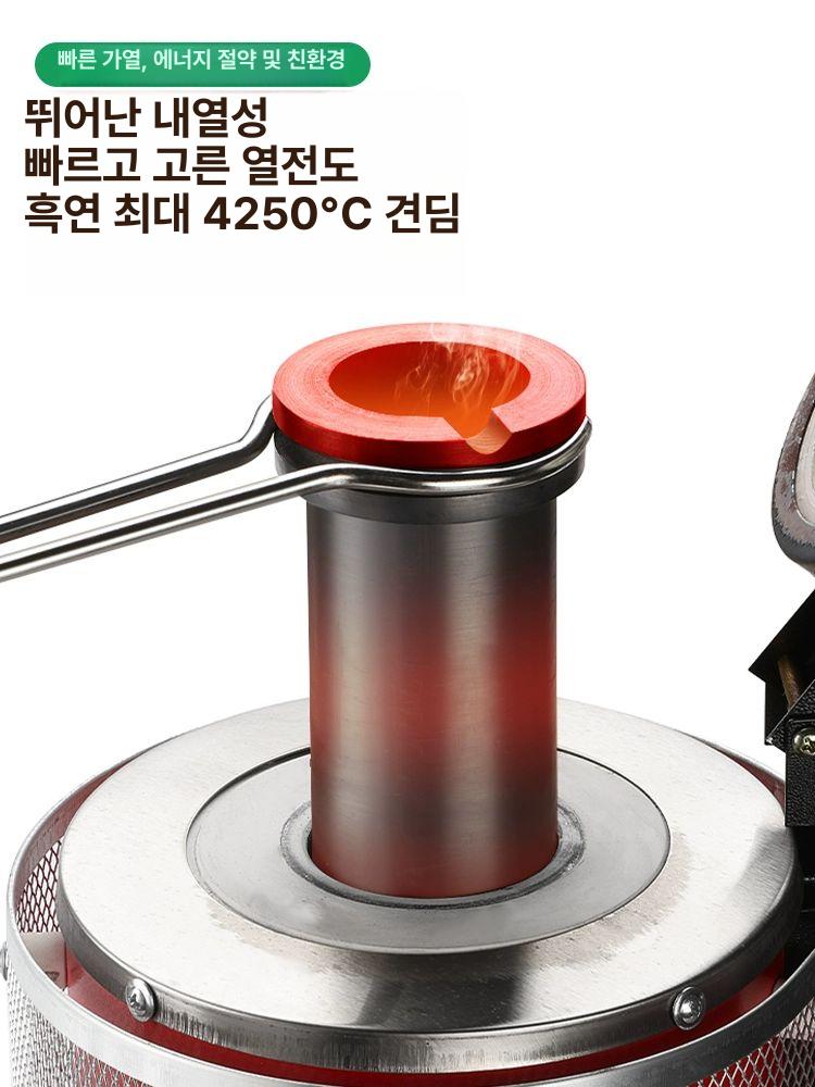 용해로 도가니 고순도 세트 도구 소형 고온 있는 전기 용광로 용금기 용해 실험실 제련 - 상세 이미지 4