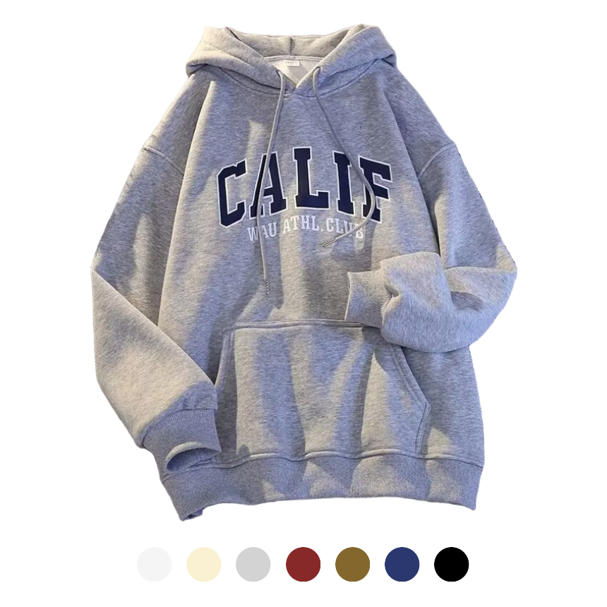 유니바운드 기모후드티 남자긴팔티 플리스 커플티 오버핏 캐주얼룩 단체복 - 아이보리