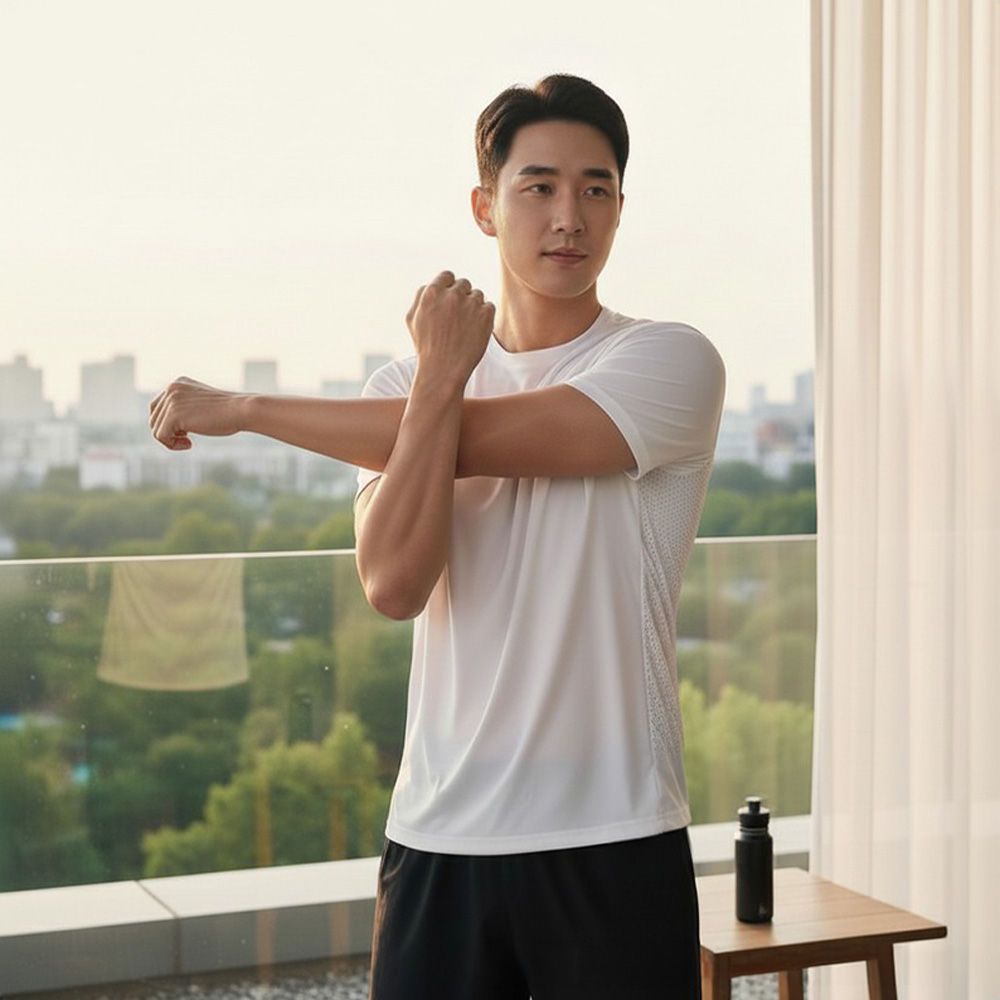 코벤타 남성 기능성 백매쉬 반팔 티셔츠 SD-260324 - 화이트