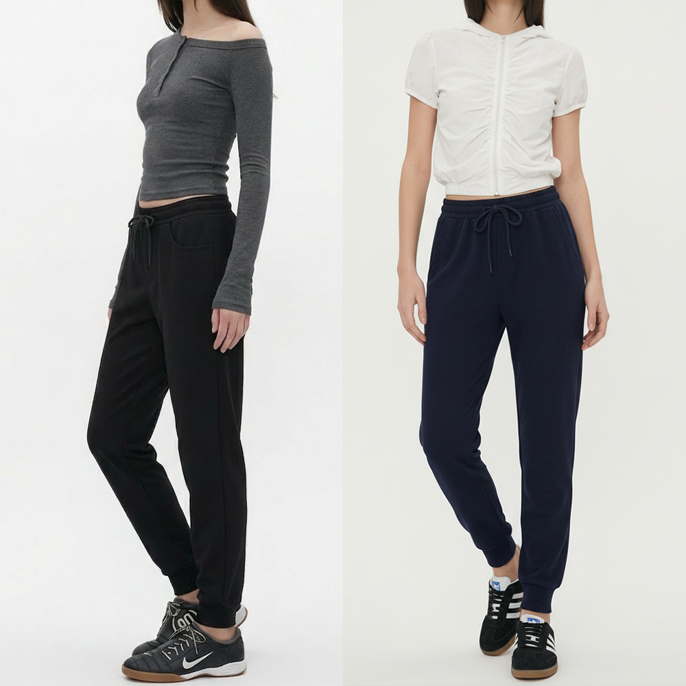 여성 데일리 쫀쫀 슬림 밴딩 조거 팬츠 JEB-1007329 - 네이비