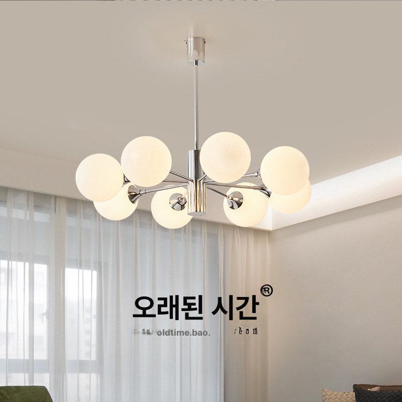 천장 샹들리에 조명 대형 천장조명 주방 블랙 럭셔리 호텔 복층 식탁등 크리스탈 - 상세 이미지 2