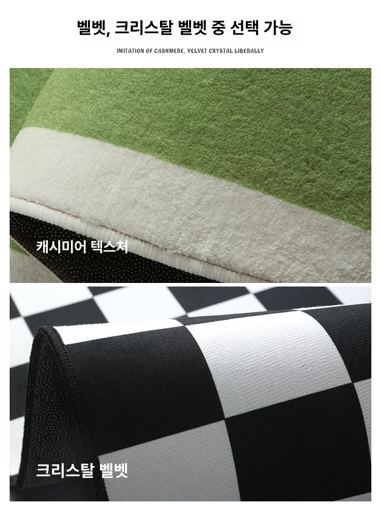 침대 매트 체크무늬 사계절 푹신매트 마이크로 패드 이불 침구 카페트 토퍼 누빔 싱글 - 상세 이미지 5