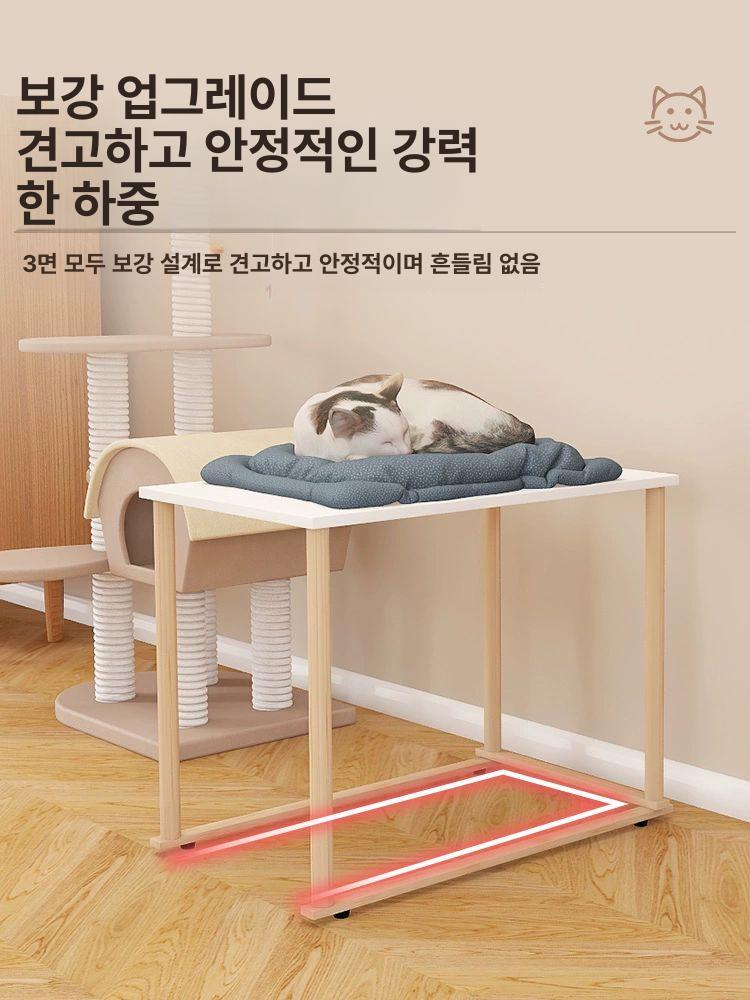 냥이 화장실 선반 스탠드 화장실선반 있는 숨겨진 쓰레기통 스타일 테이블 고양이 고양이용 - 상세 이미지 3