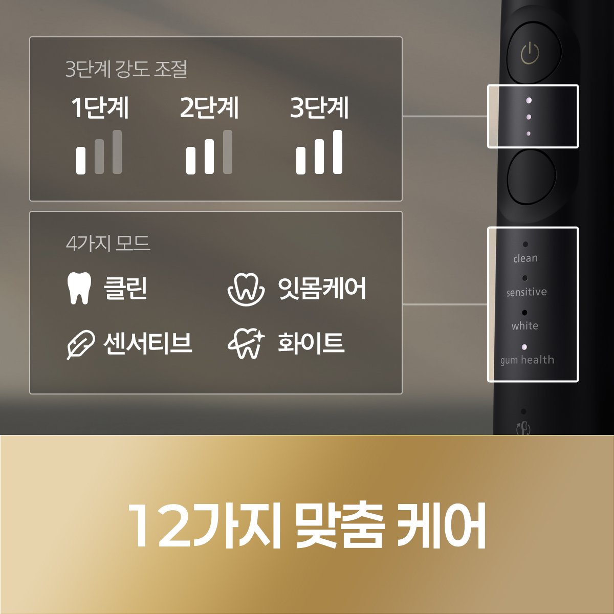 필립스 전동칫솔 올 뉴 소닉케어 프로 7000+플루 바디스크럽 블랙 상품 이미지