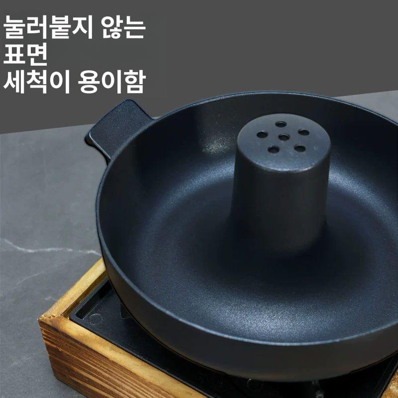 궁중요리 신선로냄비 놋그릇 스탠드 원형 황동 전골냄비 훠궈 스토브코끼리 냄비 빈티지 사각 이미지 6