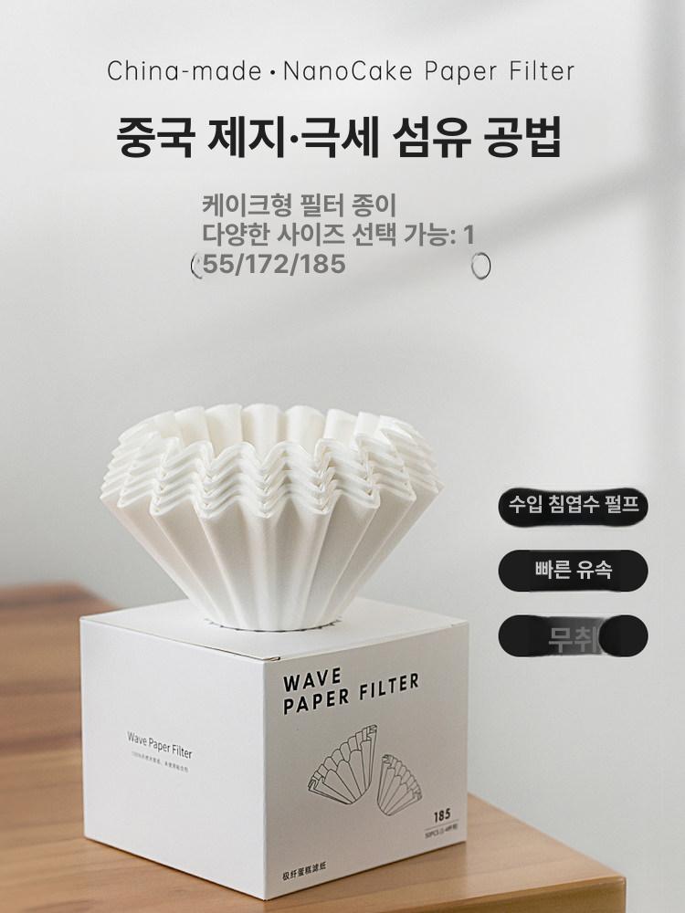 드립 커피필터 여과지 일회용 대형 필터 필터지 커피용품 캠핑 핸드드립 드립커피 - 상세 이미지 2