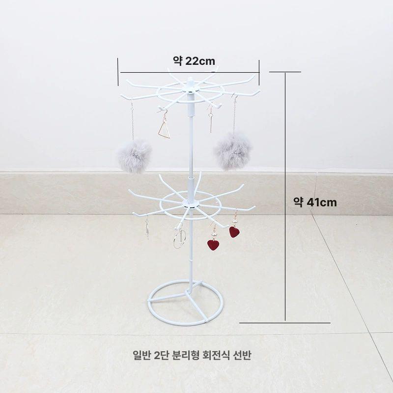 양말 진열대 회전식 다용도 블랙 가판대 선반 매장용 판매대 진열 스탠드 회전 철제 걸이 이미지 7