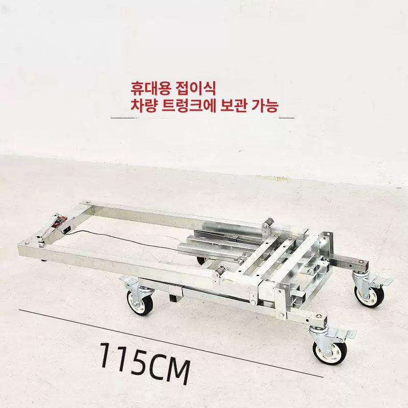 핸드 윈치 카트 휴대용 수동 에어컨 리프트 와이어 소형 블럭 레버 전기 트레일러 운반 이미지 6