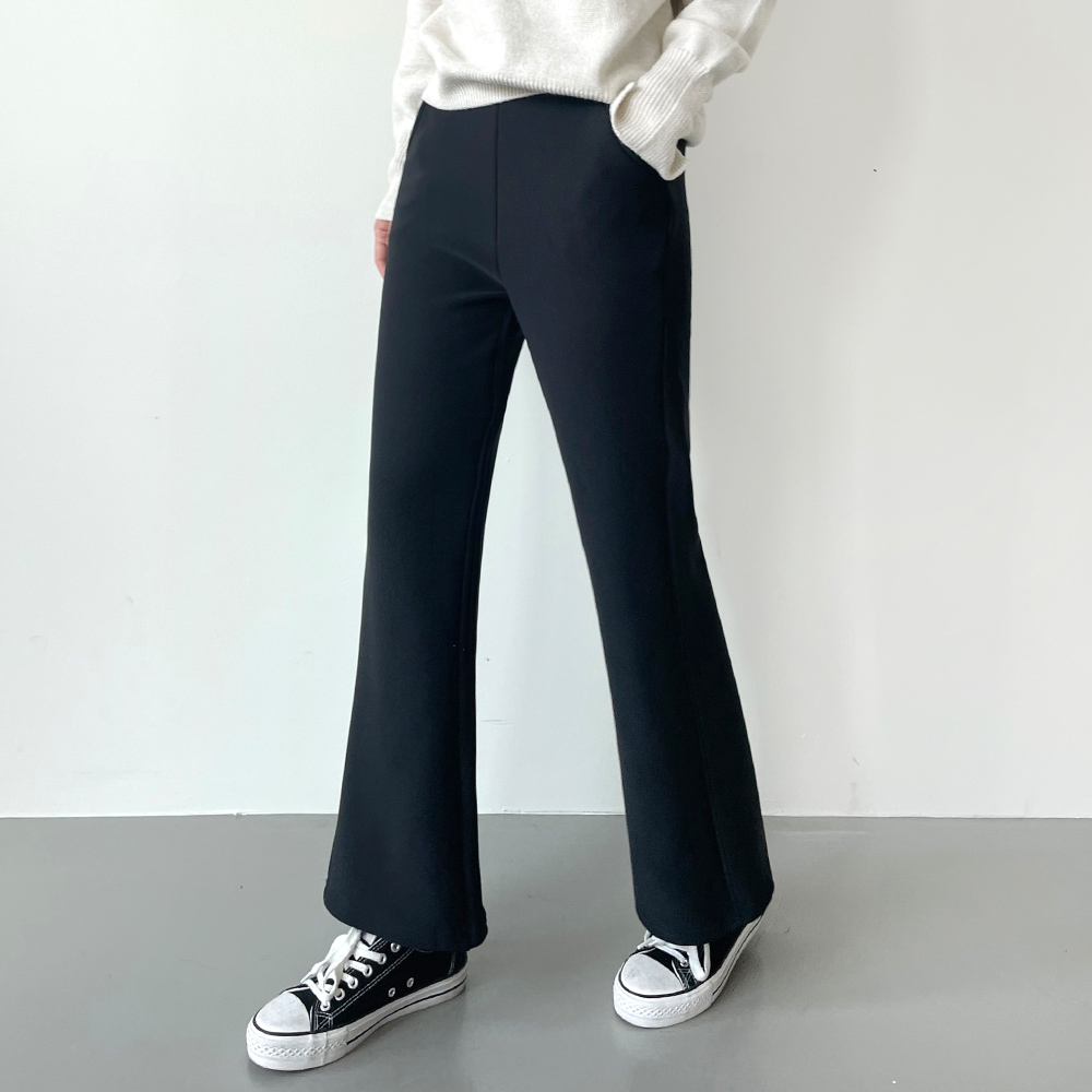 여성 왓슨 융털 기모 밴딩 롱 부츠컷 팬츠 JB-1007278 - 네이비