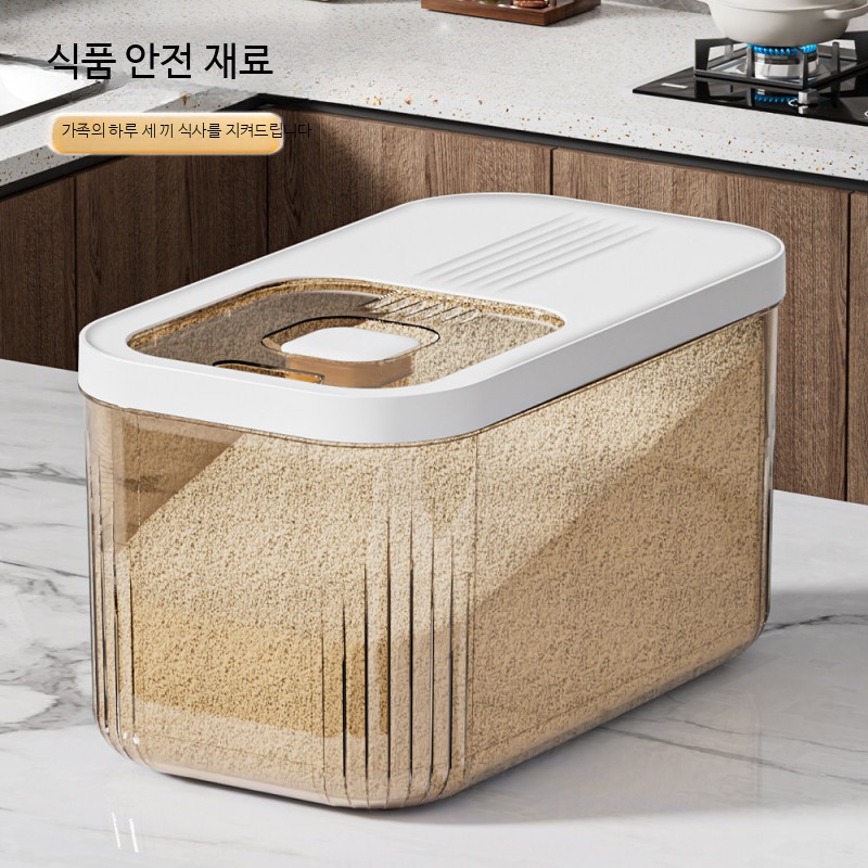 대용량 쌀통 방충 방습 밀폐 쌀보관함 가정용 쌀독 잡곡통 쌀보관용기 20kg 30kg 곡물보관 - 상세 이미지 4