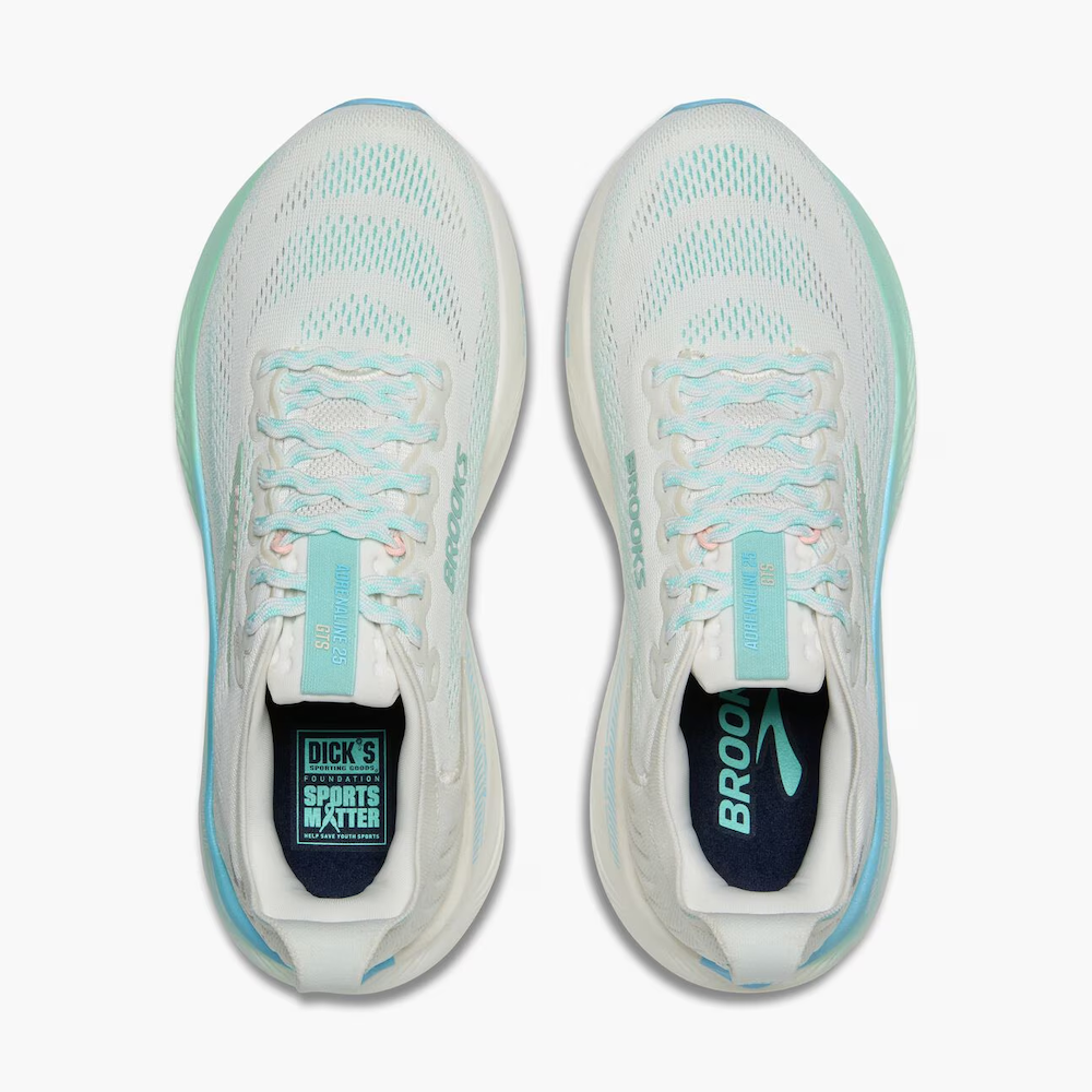 브룩스 Adrenaline GTS 25 여성 런닝화 운동화 White/Sea/Aqua - 상세 이미지 3
