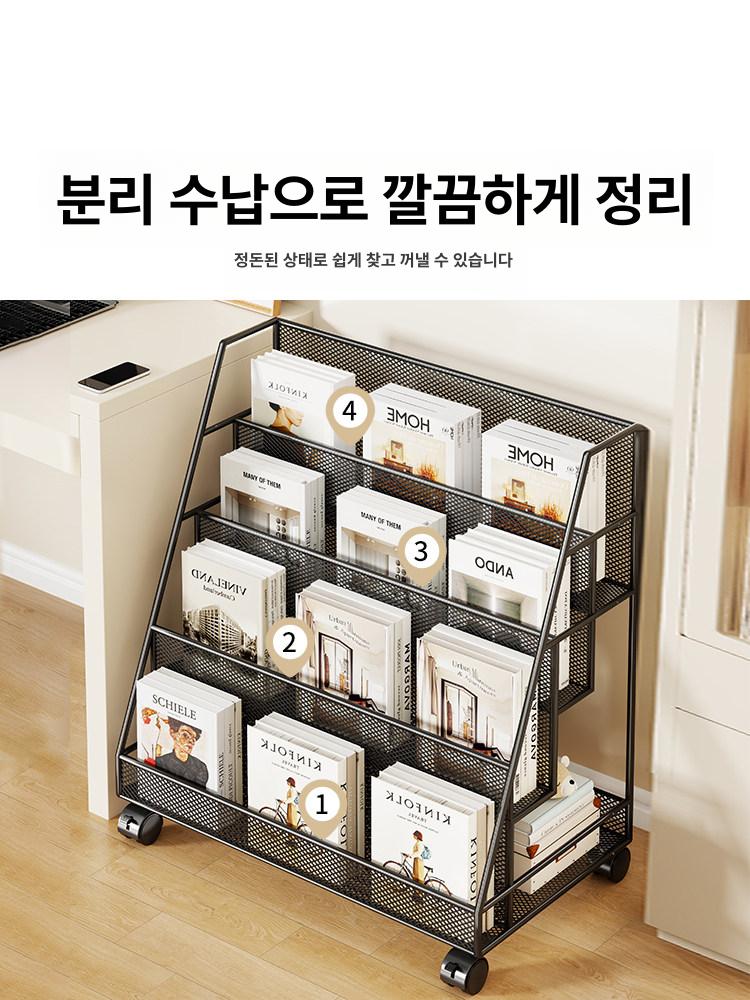 카타로그 진열대 거치대 철제 홍보 전시장 다용도 스틸 선반 카탈로그 꽂이 디스플레이 - 상세 이미지 3