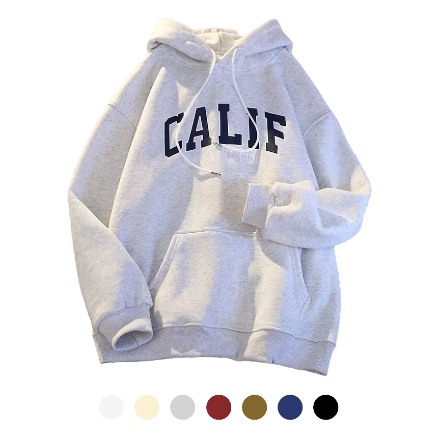 유니바운드 기모후드티 플리스 남자긴팔티 커플티 오버핏 단체복 캐주얼룩 - 와인