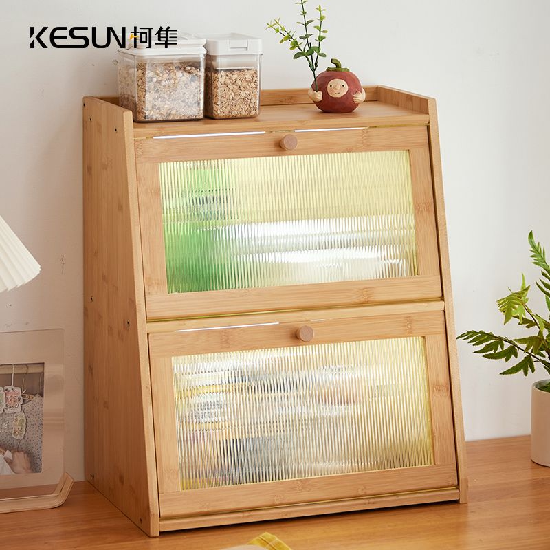 홈카페수납장 틈새수납장 틈새장 정리함 그릇장 슬라이딩 호두색 찬장 거실 모듈 주방 다용도 - 상세 이미지 4