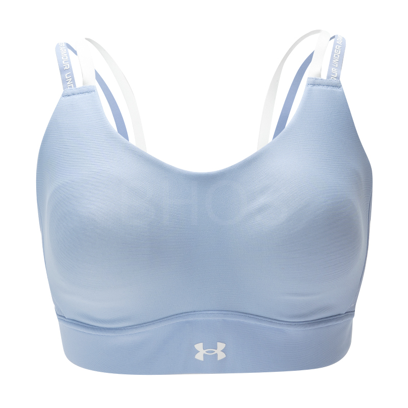 언더아머 UA Infinity 미드 Rib WM Bra 블루 여