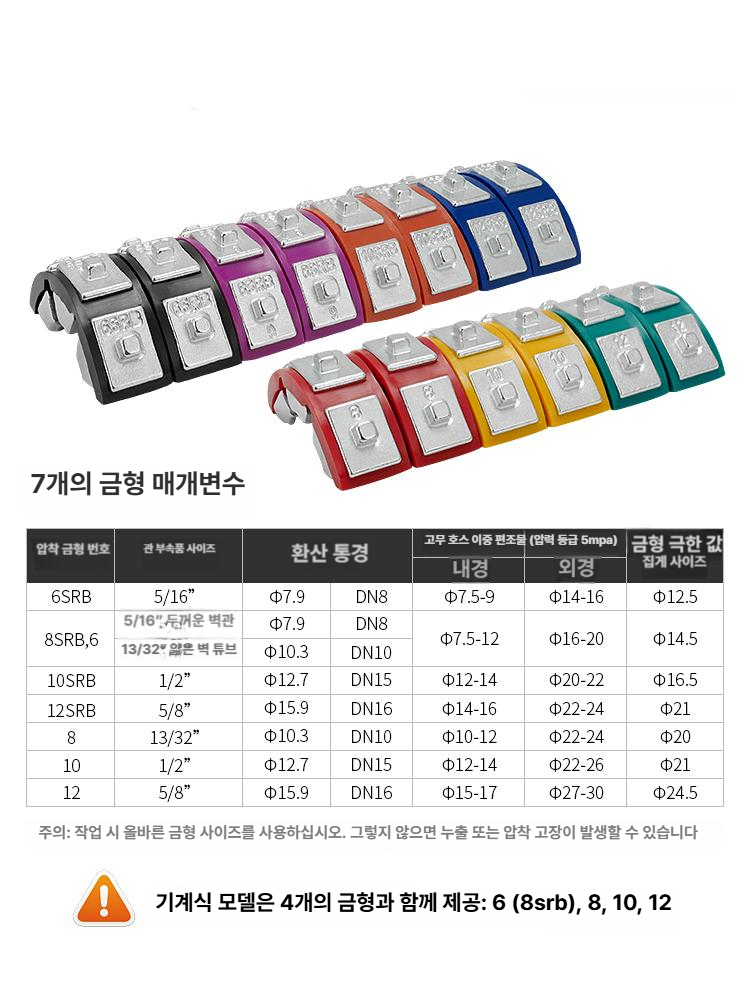 배관 압착기 유압 충전식 케이블 플라이어 조인트 파이프 전동 연결 펜치 수동 배관압착기 이미지 7