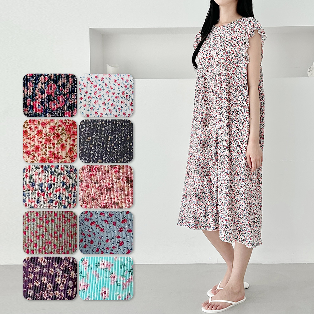 SD-262044 버티컬주름 프릴 나시원피스 새로라