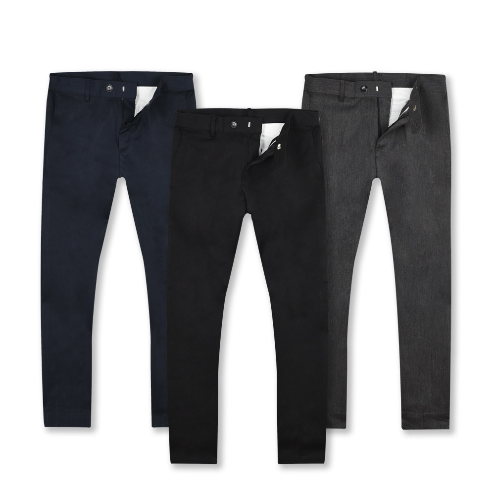 남자 9부 슬랙스 스판 일자 빅사이즈 3컬러 - gray