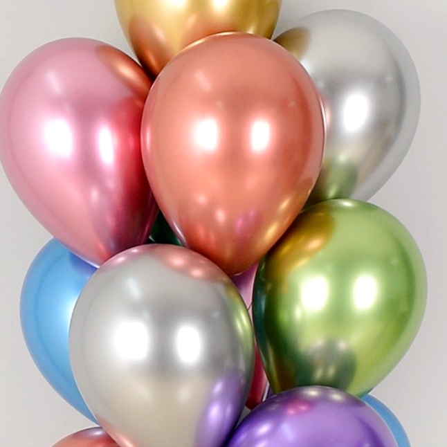 유광이벤트용품메탈풍선 기념일파티데코컬러풍선 행사장식생일파티 50개입 - 상품 이미지
