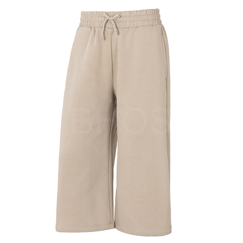 언더아머 Rival Fleece Crop Wide Leg 카키색 여